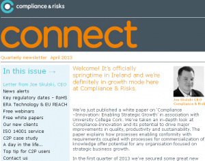 Newsletter from Compliance & Risks