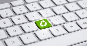 ECO keyboard, Green recycling concept